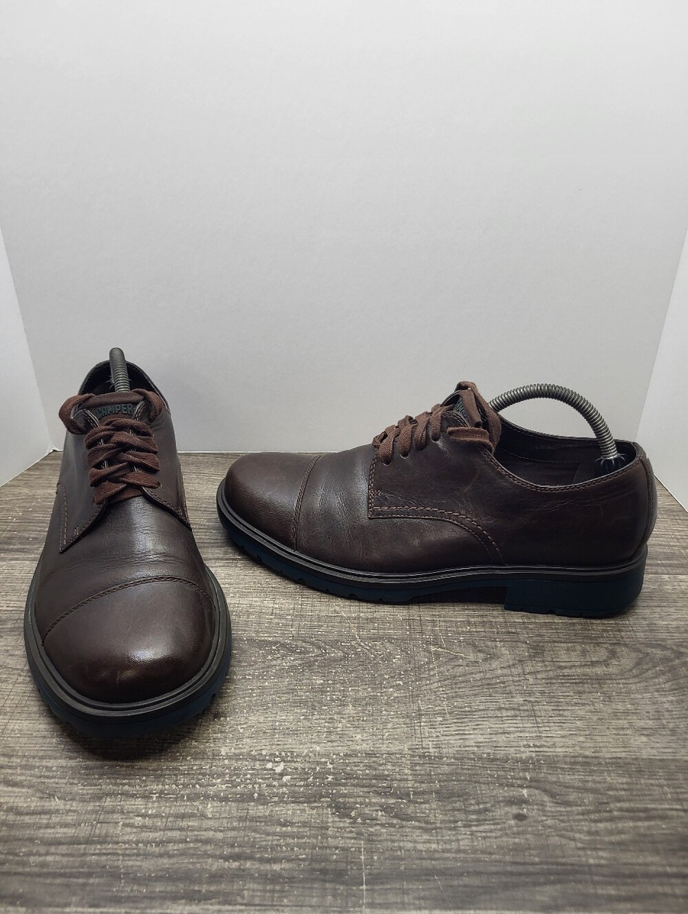Camper Leather Oxfords Dress Shoes Brown Mens Size EU 42 US 9